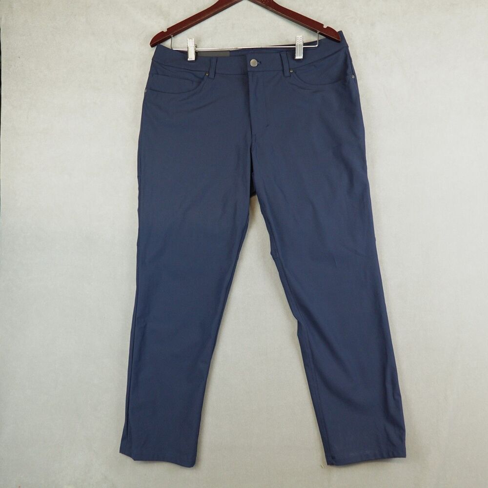 NWT Lululemon Commission Pant Mens 34x28 Warpstreme Stretch Classic True Navy